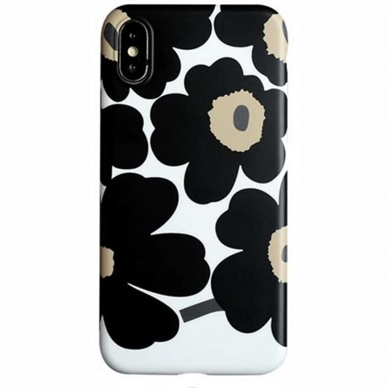 Dark Flower iPhone 11 Case Black and White wowacase