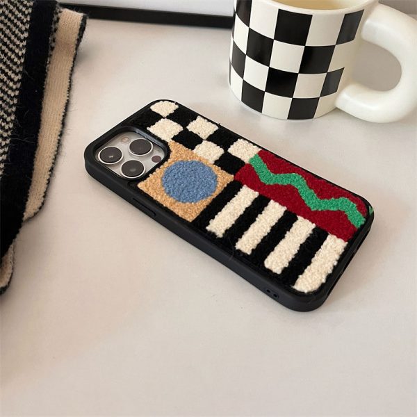 plush stitching iphone 12 case