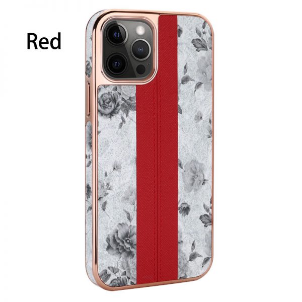 luxury red flower iphone 13 case