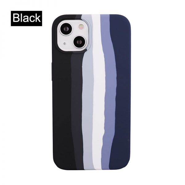 black rainbow iphone 13 pro case
