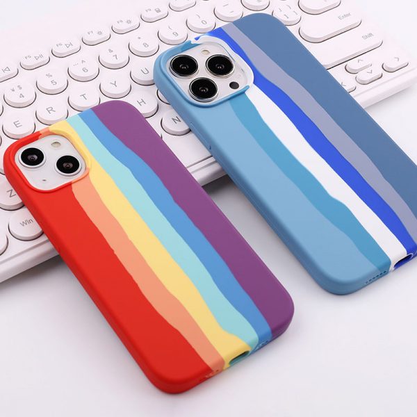 colorful rainbow iphone 13 pro case