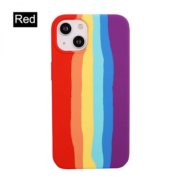 red rainbow iphone 13 pro case