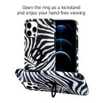 Zebra IPhone Case with Ring