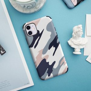 Cool Blue Camouflage IPhone Case