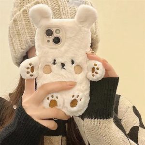 Cute Bear Plush iPhone 13 Pro Max Case  wowacase