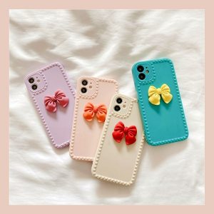 Candy Color Bow IPhone Case