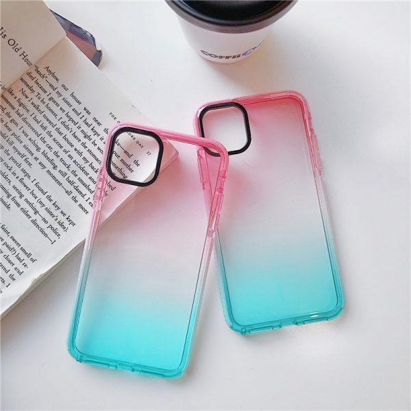 Gradient Two-Color Transparent IPhone Case