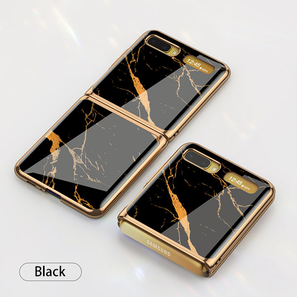 luxury black samsung z flip case