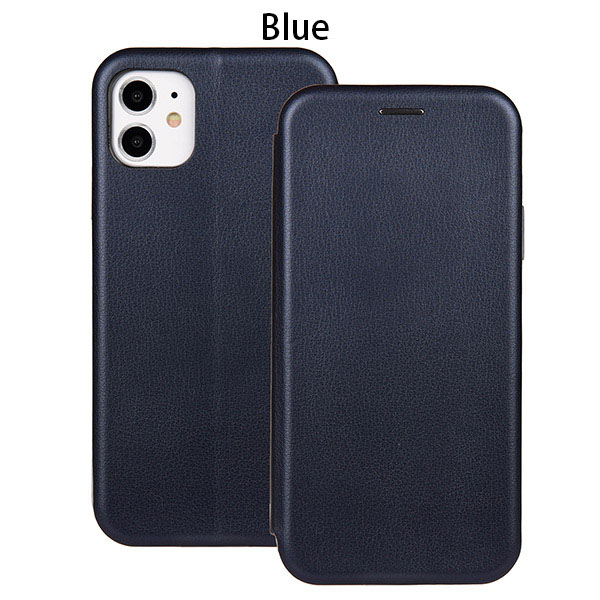 leather flip blue iphone case