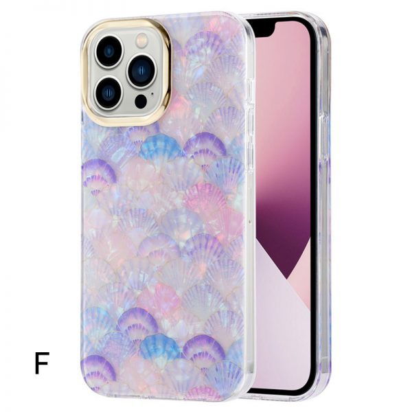 purple shell pattern iphone 12 pro max case aesthetic
