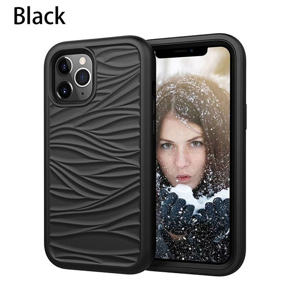 pure black shockproof iphone case
