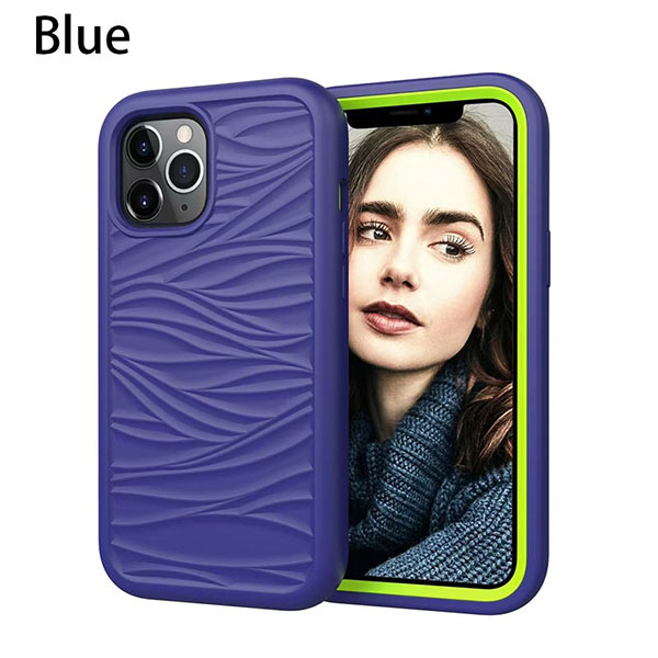 pure blue shockproof iphone case