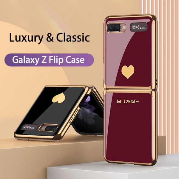 classic love samsung galaxy z flip case