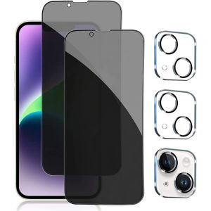 iPhone 14 Screen Protector Privacy Covers Camera