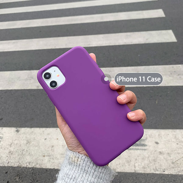 grape purple iphone 11 silicone case