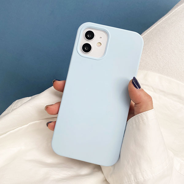 sky blue iphone silicone case