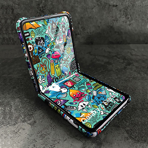 Louis Vuitton Graffiti Samsung Galaxy Z Flip 5 Clear Case