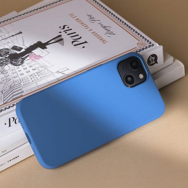 sea blue silicone iphone 13 case