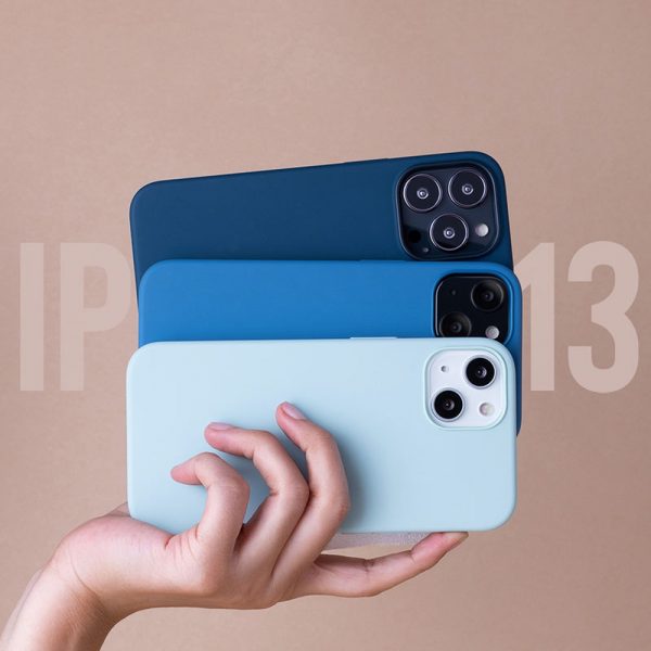 three blue iphone 13 cases