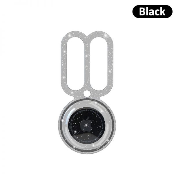 black waterproof airtag case for dogs