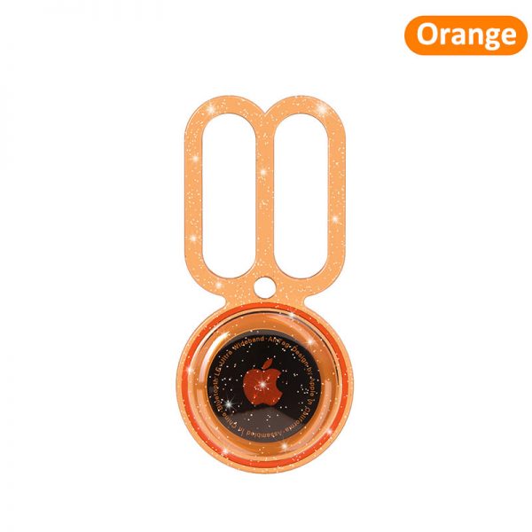 orange waterproof airtag case for dogs
