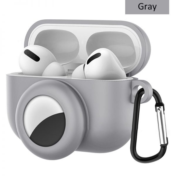 gray airpods pro case for airtag