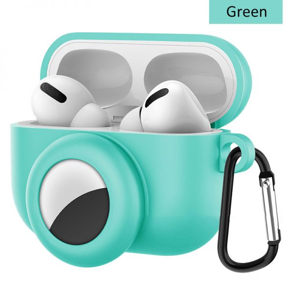 green airpods pro case for airtag
