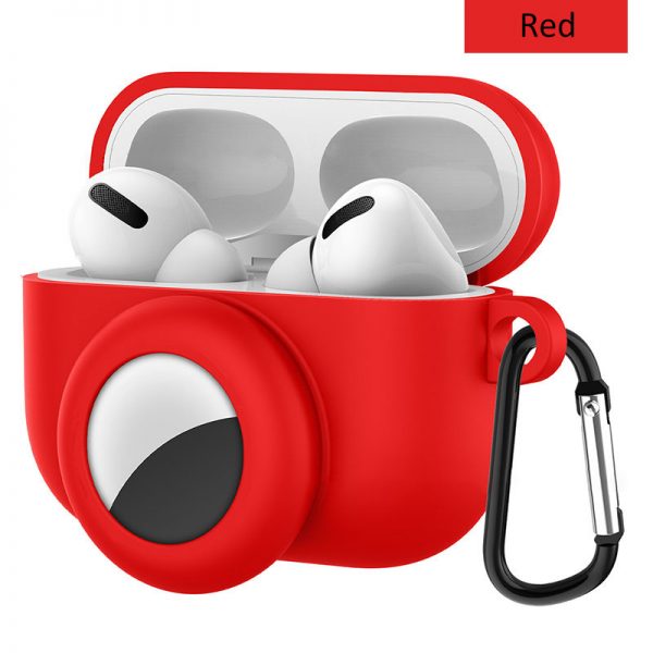 red airpods pro case for airtag
