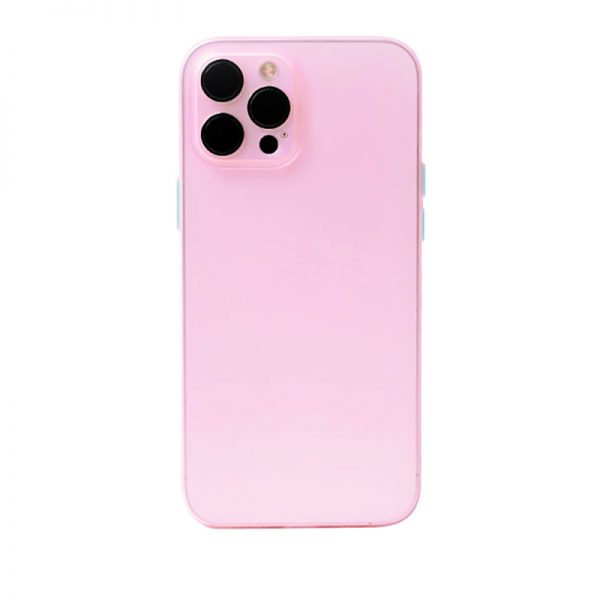 pink ultra-thin clear frosted iphone case 11