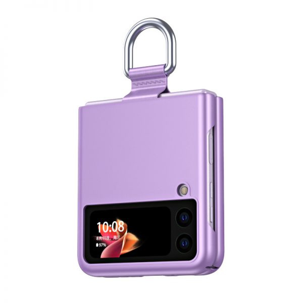 purple samsung z flip 3 cover with ring