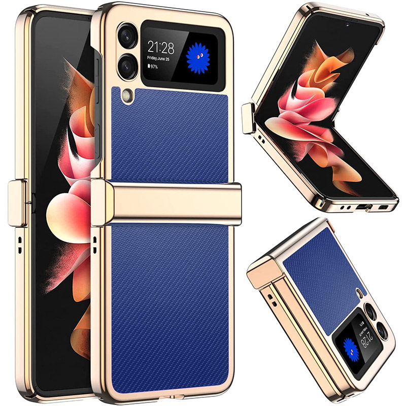 Z Flip 5 Korean Elegant Clear Colorful Phone Case for Samsung 