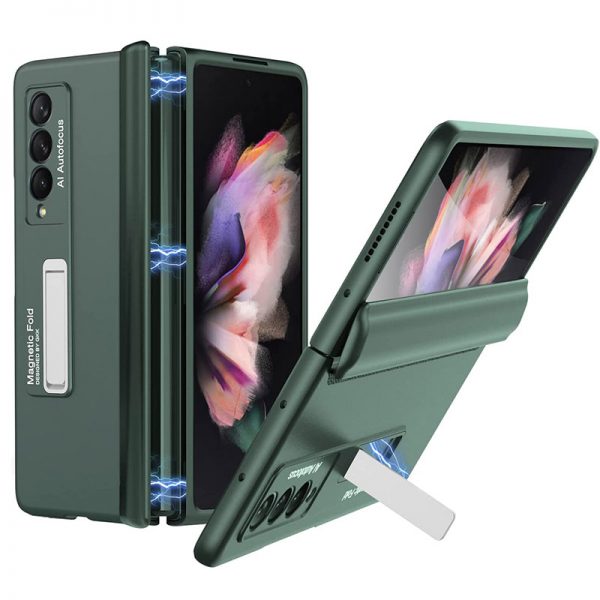 Green Remarkable Samsung Z Fold 3 Magnetic Case