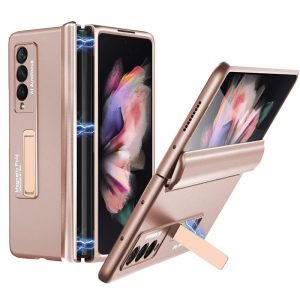 For Samsung Galaxy Z Fold 4, Fashion Magnetic Flip Leather Wallet