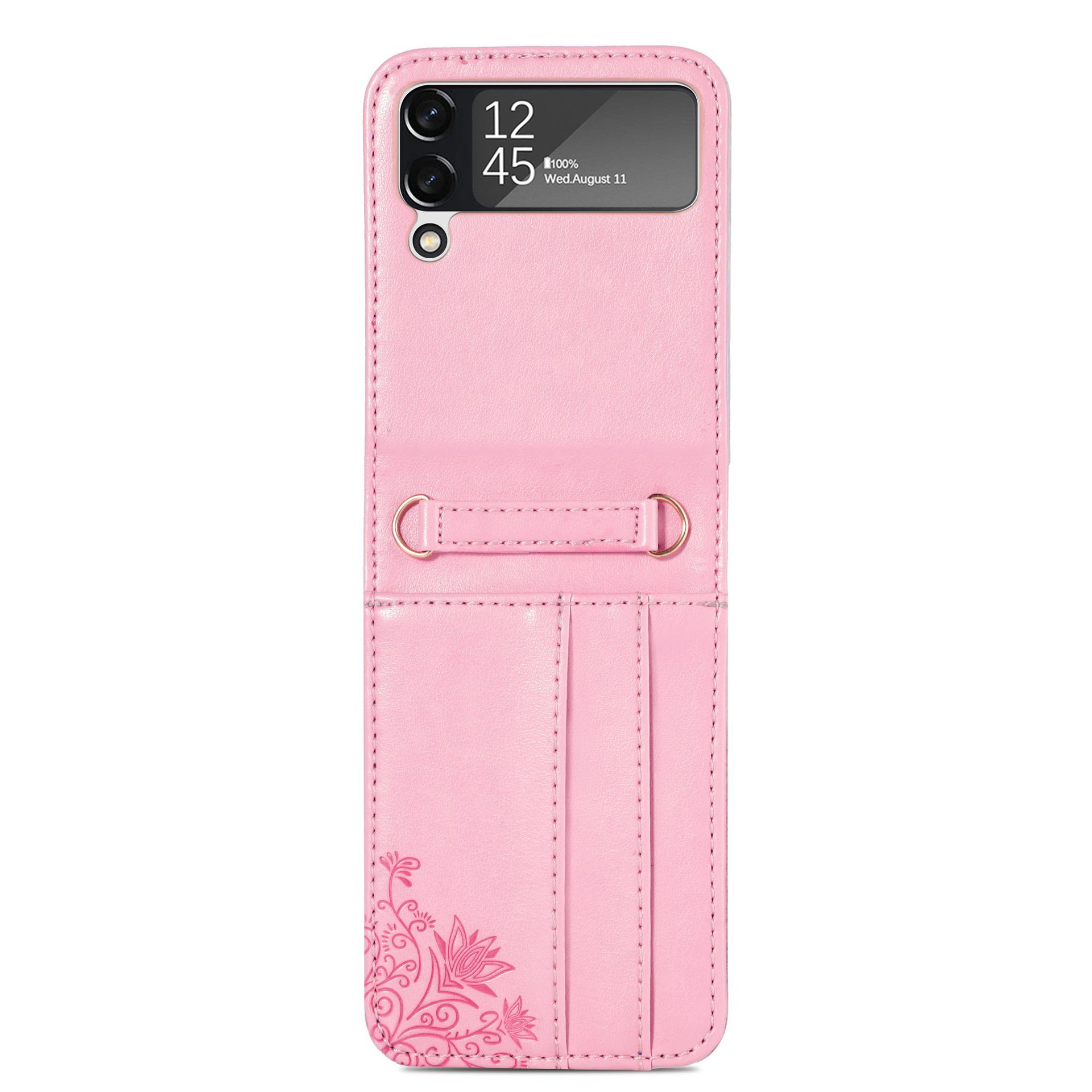 Wholesale Z Flip 3 Case Luxury Lanyard Card Holder Cellphone Cover Soft  leather PU Miss Phone Case For Samsung Galaxy Z Flip3 case From  m.