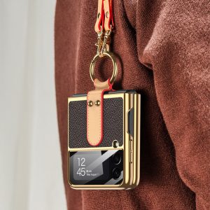 creative luxury strap samsung z flip3 case