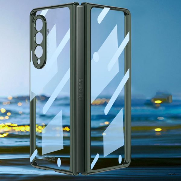 sam109-front-tempered-glass-transparent-plating-frame samsung-z-fold-3 -case-10