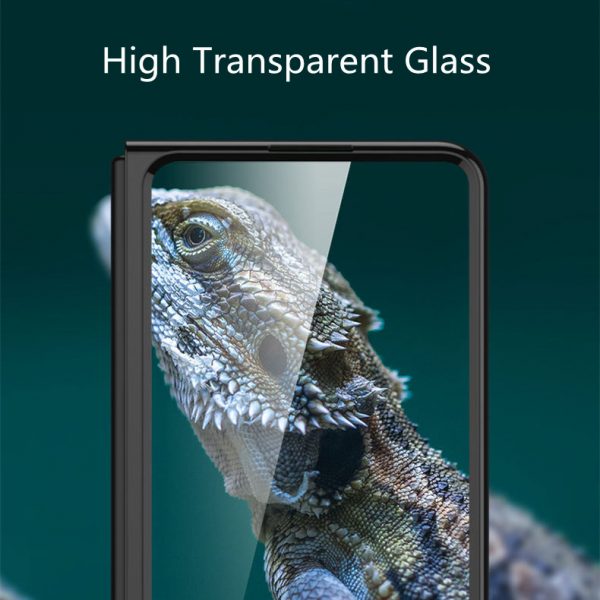 sam109-front-tempered-glass-transparent-plating-frame samsung-z-fold-3 -case-5