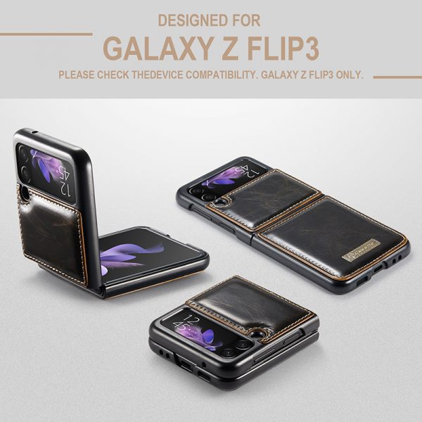 leather samsung galaxy z flip3 case