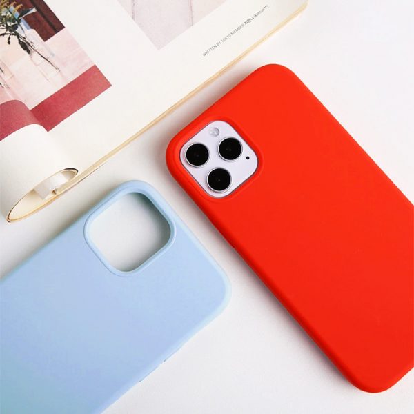 blue and red liquid silicone case iphone 12