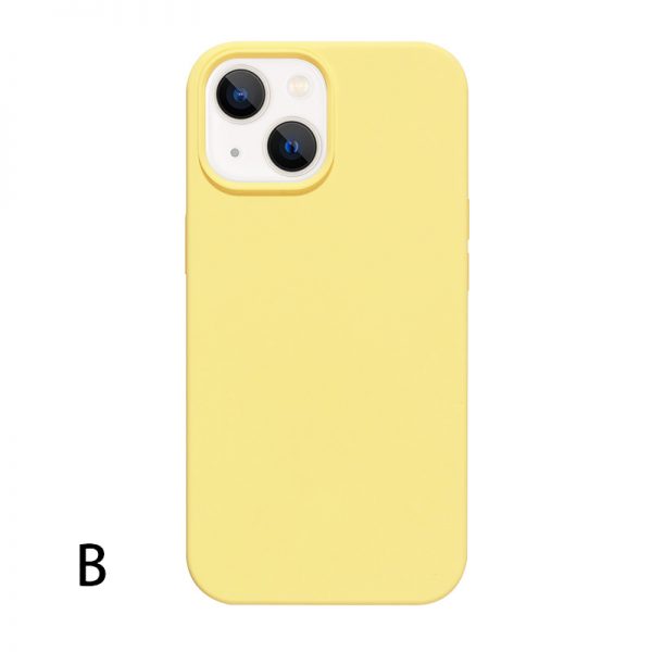 yellow liquid silicone case iphone 12