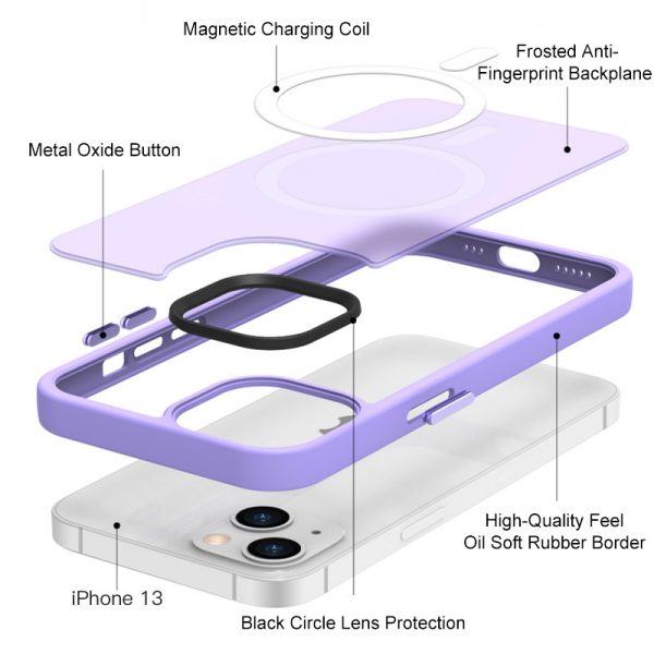 magsafe colour bumper protective iphone 13 case