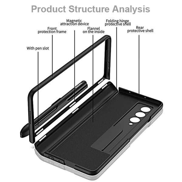 Samsung Galaxy Z Fold 3 Case with S Pen Holder