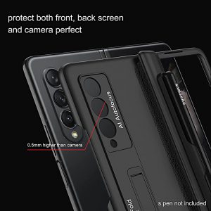 For Samsung Galaxy Z Fold 5 Case With S Pen Holder, 2 in 1