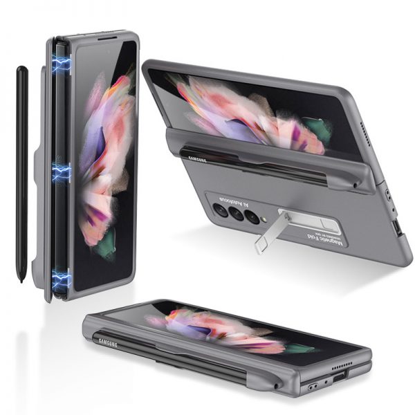 Samsung Galaxy Z Fold 3 Case with S Pen Holder Gray