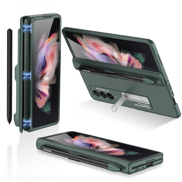 Samsung Galaxy Z Fold 3 Case with S Pen Holder Green