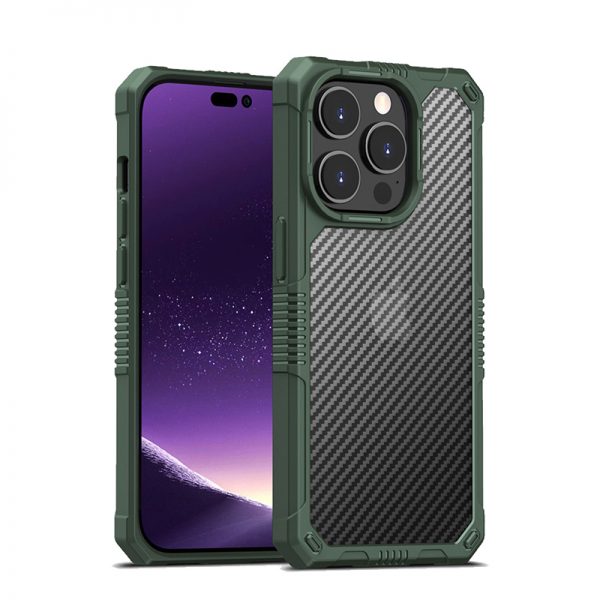 green fiber texture drop protection iphone 14 pro max case