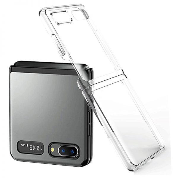 clear galaxy z flip 2020 case and screen protector