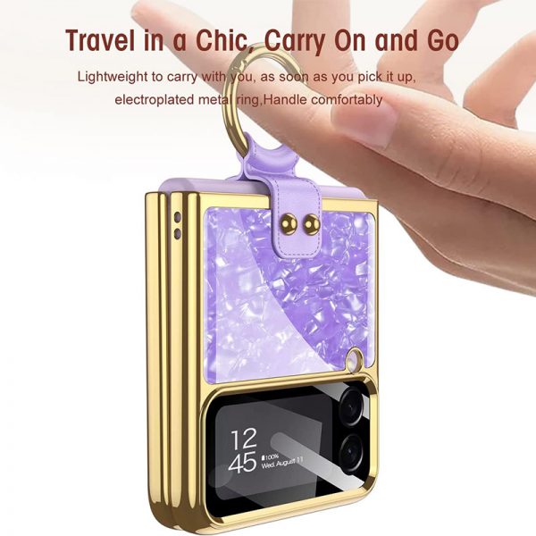 gorgeous galaxy z flip 4 case with ring