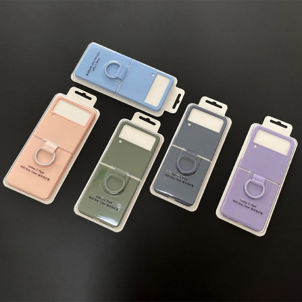 galaxy z flip4 silicone cover with ring