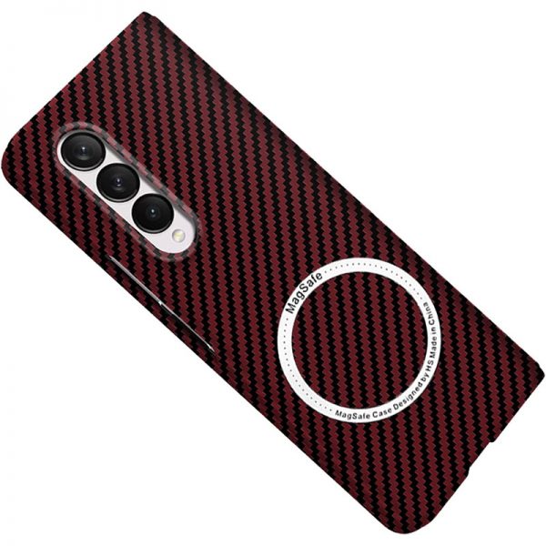 red samsung fold 4 magnetic case